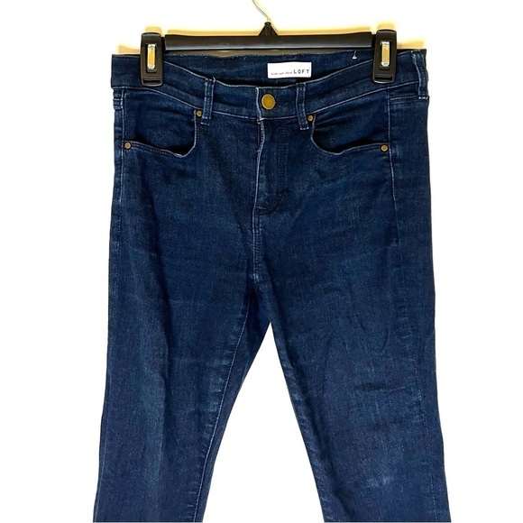 2/$30 - Loft - Dark Wash Mid Rise Legging Jeans Size 28 - Picture 4 of 8